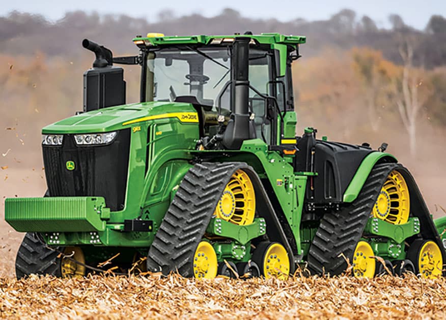 Autonomous 9RX 640 tractor with 2660VT tillage working in the field