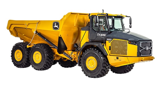 a 460 P-Tier Articulated Dump Truck on a white background