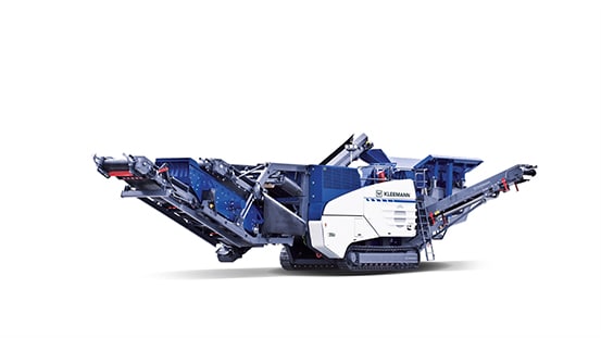 a Mobile Impact Crusher on a white background
