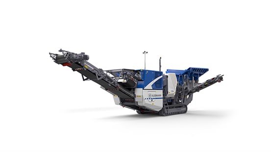 a Mobile Jaw Crusher on a white background