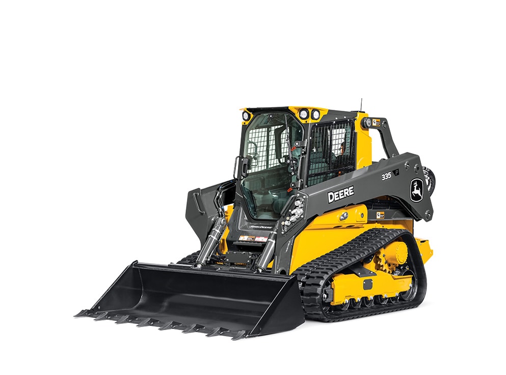 John Deere large-size compact track loader on a white background