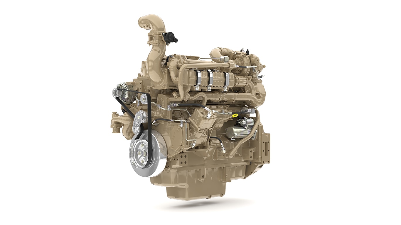 Studio image of JD9X industrial diesel engine.
