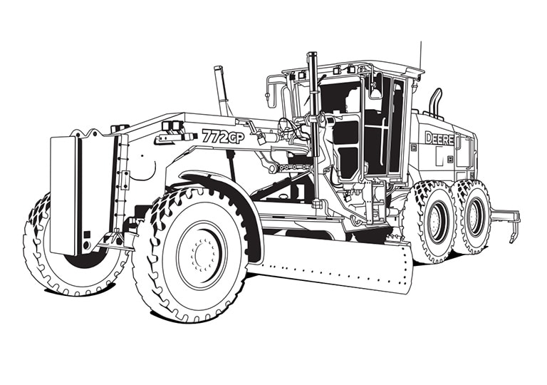 Tractor coloring page  Free Printable Coloring Pages