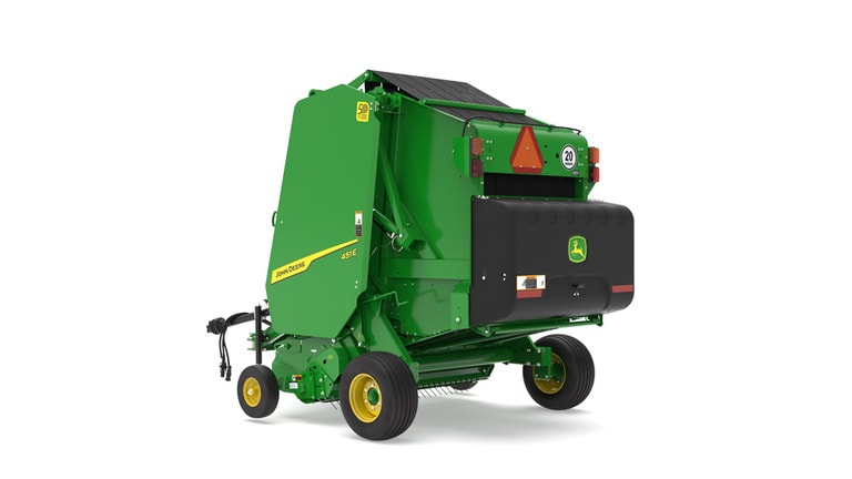 Rear-left view of the 451E Baler (8th thumbnail)
