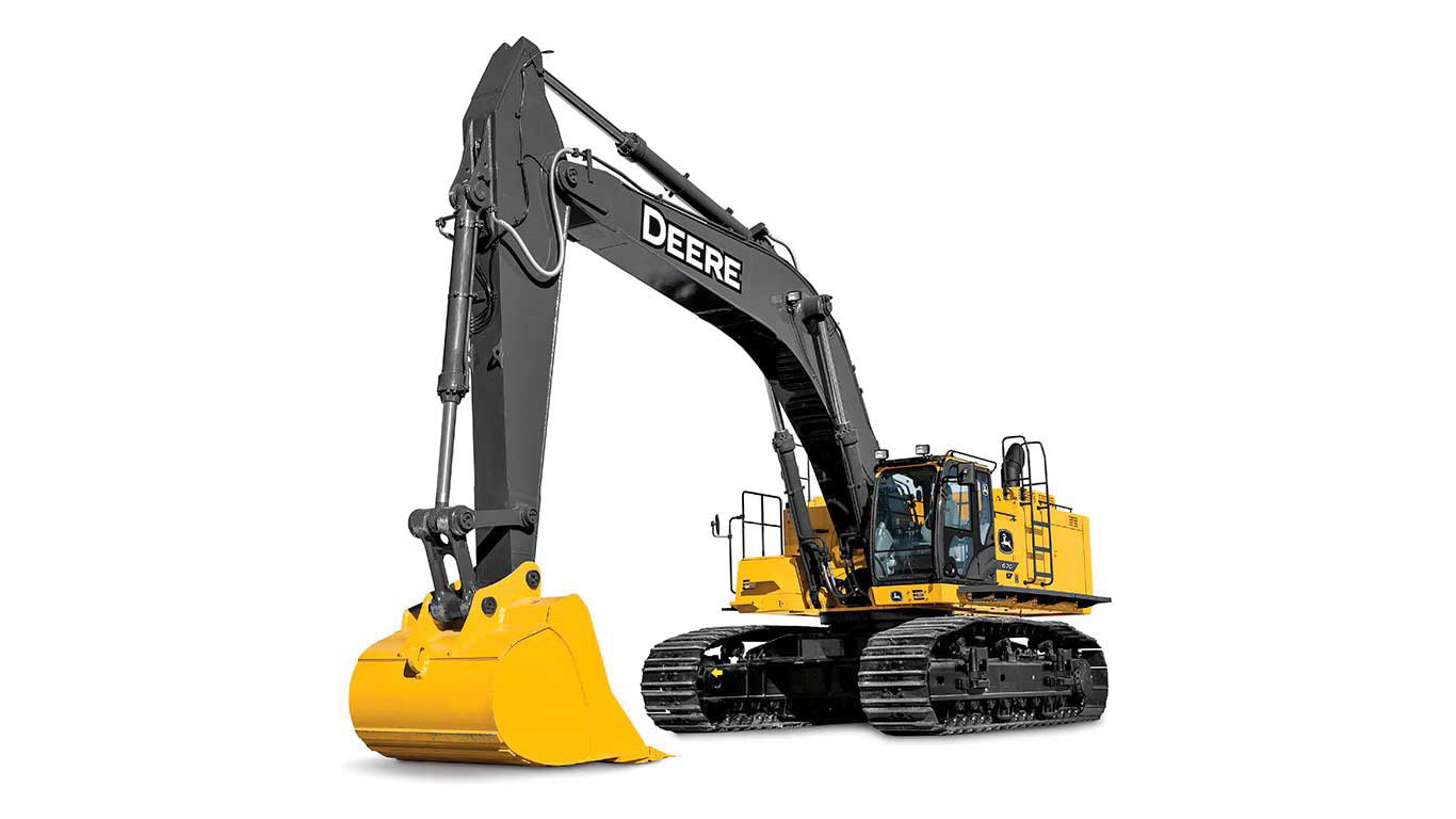 670 P-Tier Large Excavator on a white background