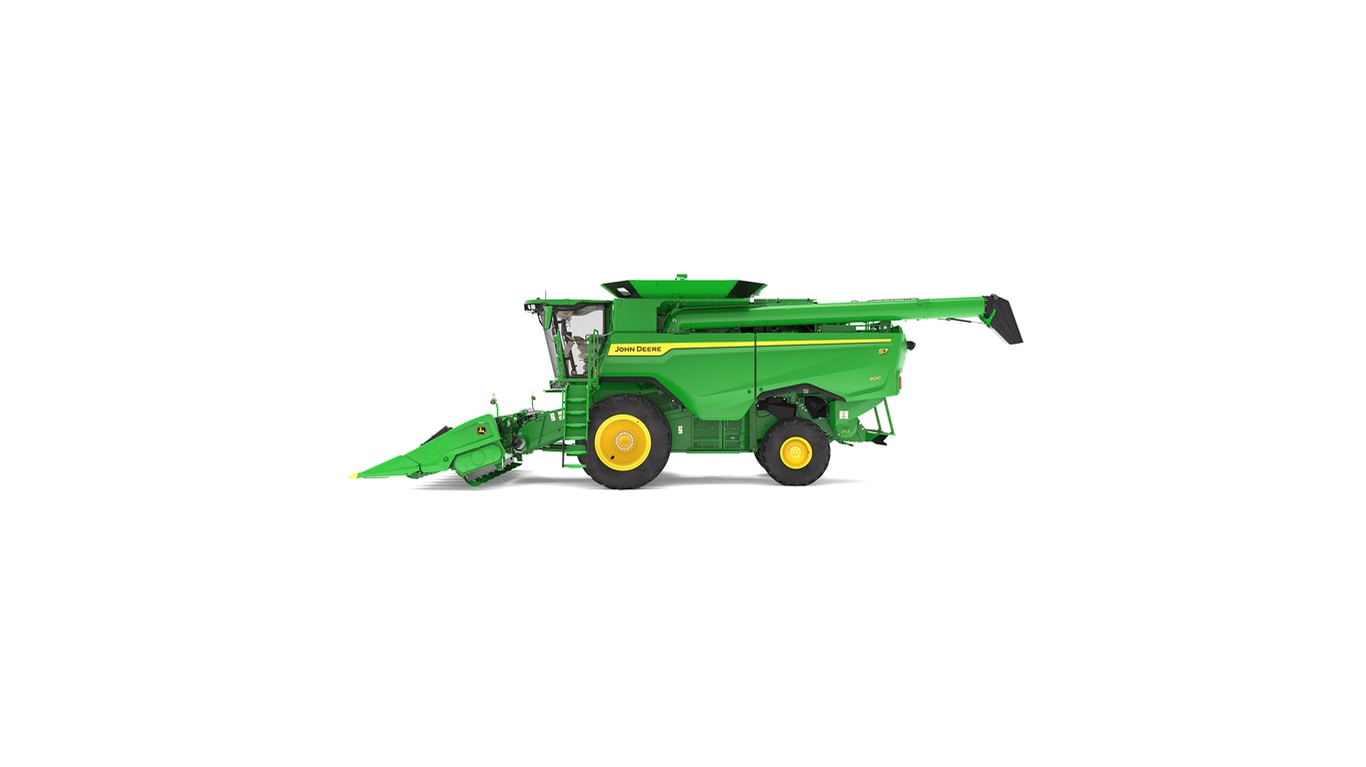 Left view of S7 600 combine on a white background