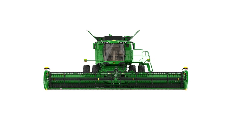 Front view of S7 700 Combine on a white background