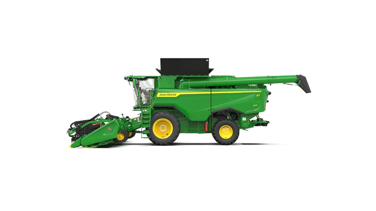 Right view of S7 700 Combine on a white background