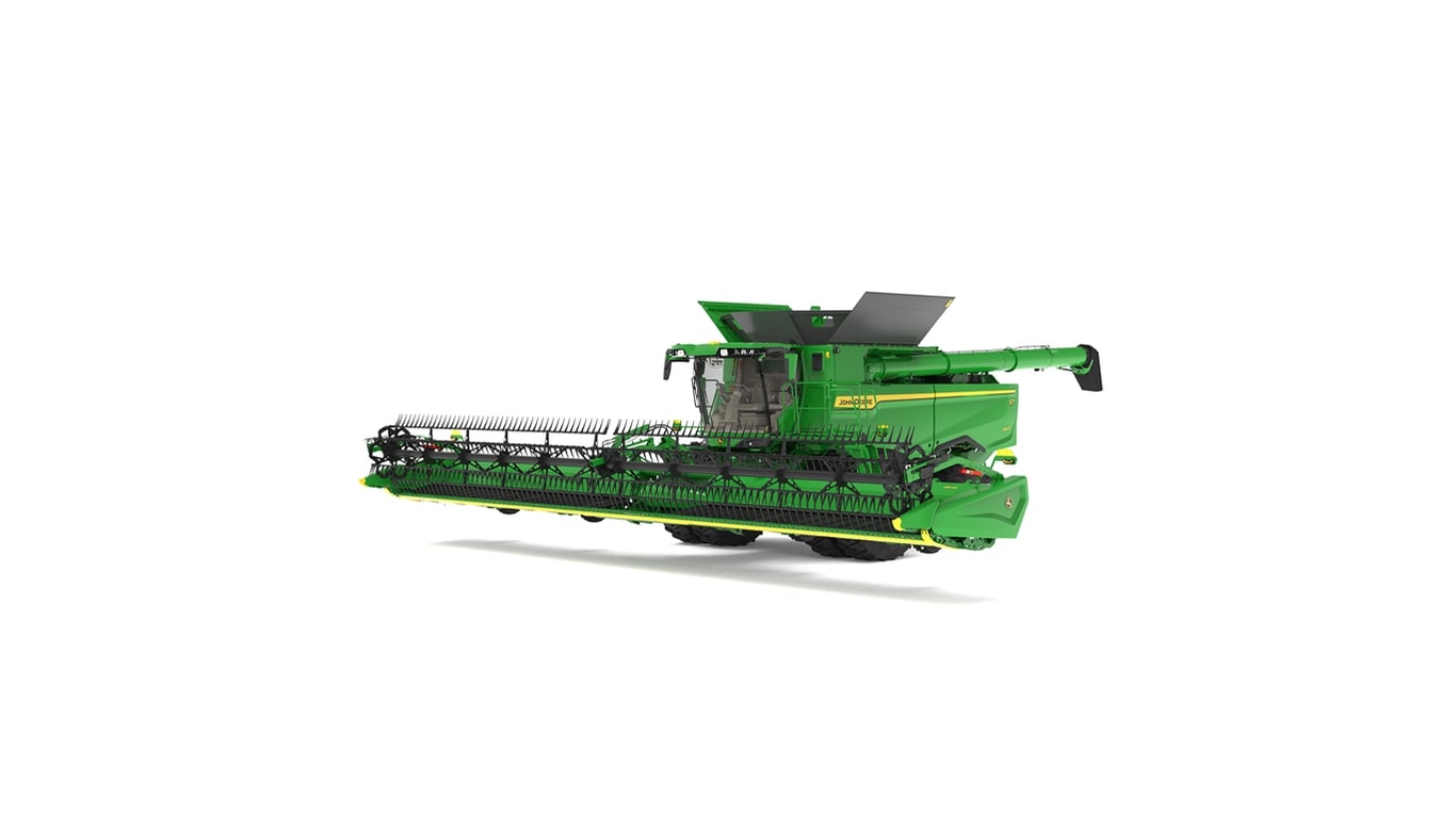 Front view of S7 800 Combine on a white background