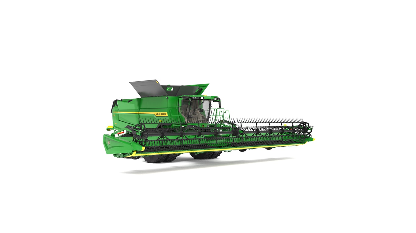 Front left of S7 800 Combine on a white background
