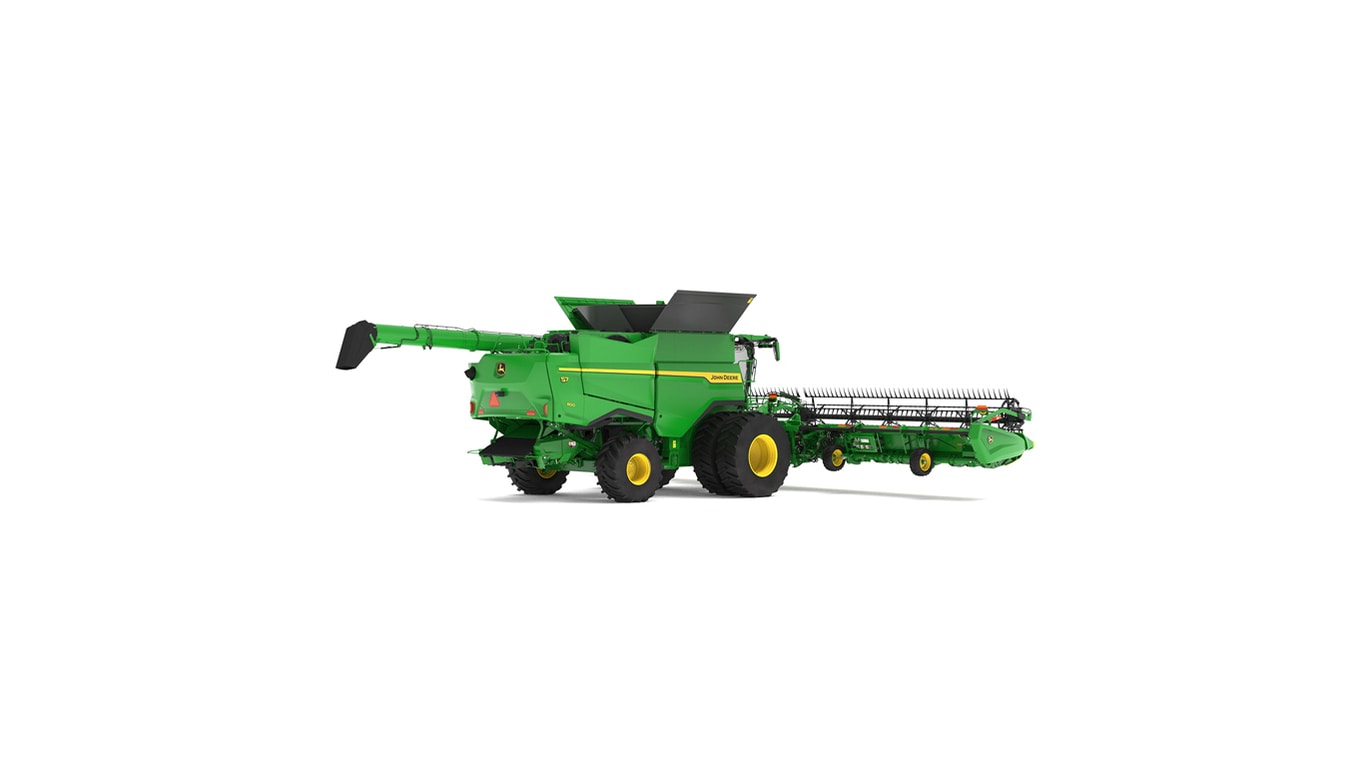 Left rear of S7 800 Combine on a white background
