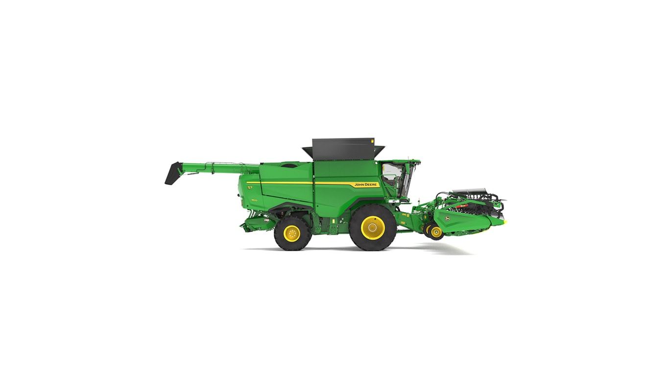 Right view of S7 800 Combine on a white background