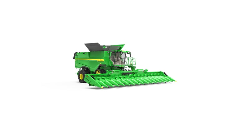 Front right view of S7 900 Combine on a white background