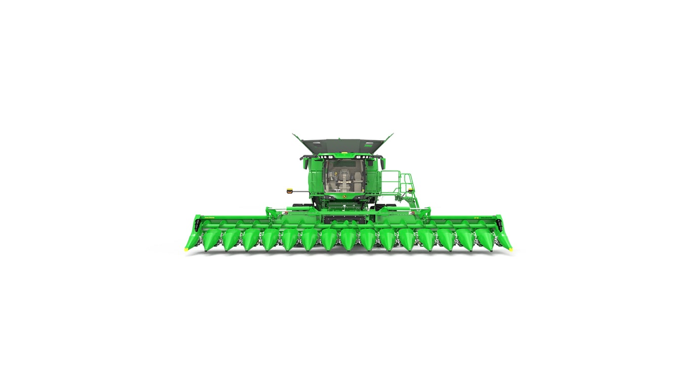 Front view of S7 900 Combine on a white background