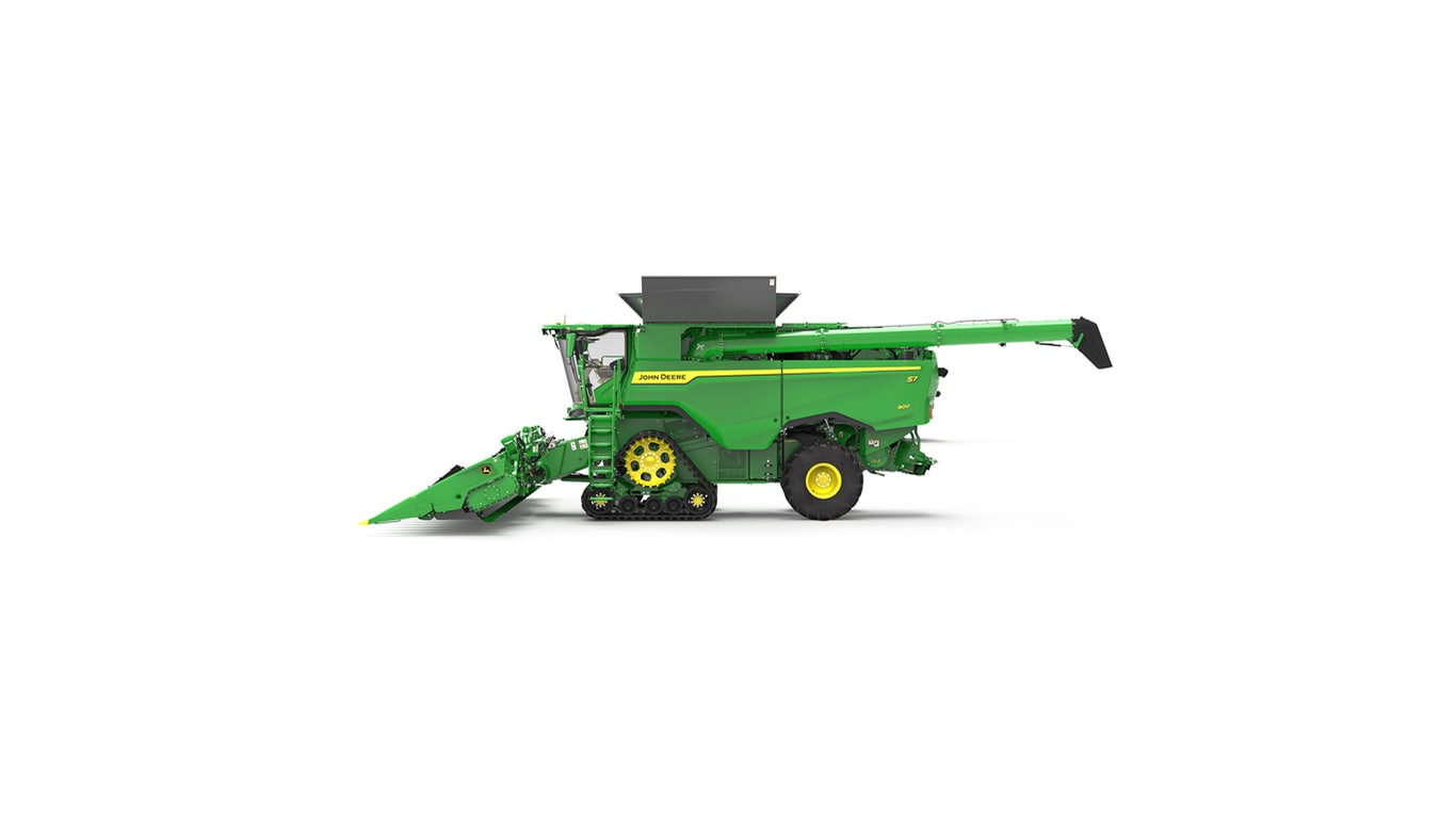 Left view of S7 900 Combine on a white background