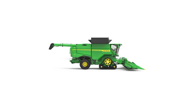 Right view of S7 900 Combine on a white background