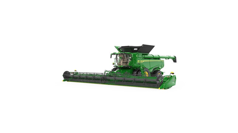 Front right-side view of x9 1000 combine on a white background (7th thumbnail)