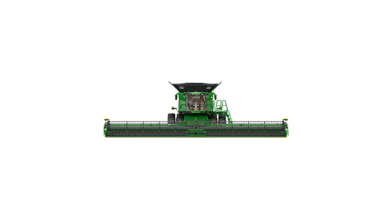 Front view of x9 1000 combine on a white background (8th thumbnail)