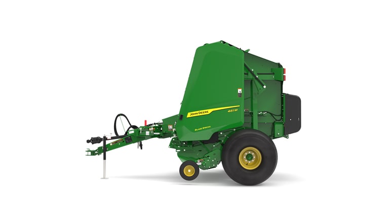 Left facing 461M Round Baler on a white background (6th thumbnail)
