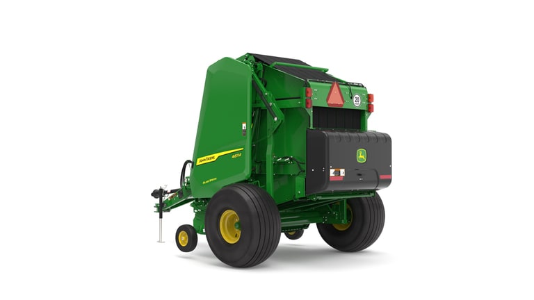 Rear left facing 461M Round Baler on a white background (5th thumbnail)