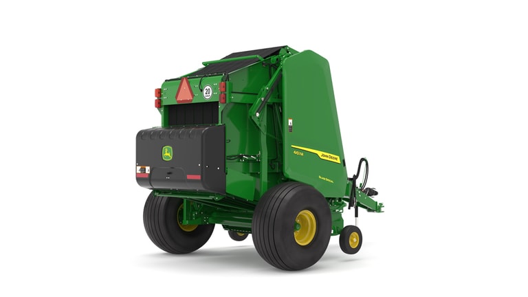 Rear right facing 461M Round Baler on a white background (3rd thumbnail)
