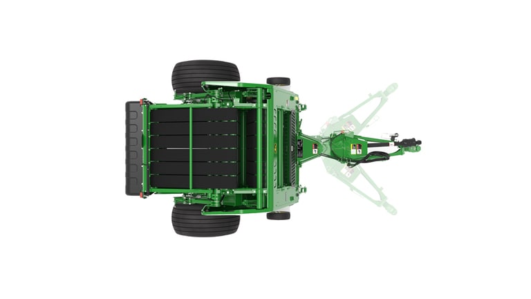 Top view of 461M Round Baler on a white background (9th thumbnail)