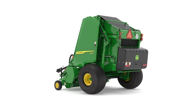 Rear left facing 461R Round Baler on a white background (5th thumbnail)