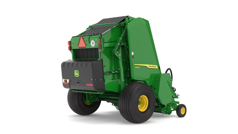 Rear right facing 461R Round Baler on a white background (3rd thumbnail)