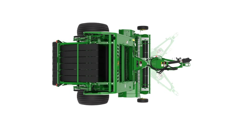 Top view of 461R Round Baler on a white background (9th thumbnail)