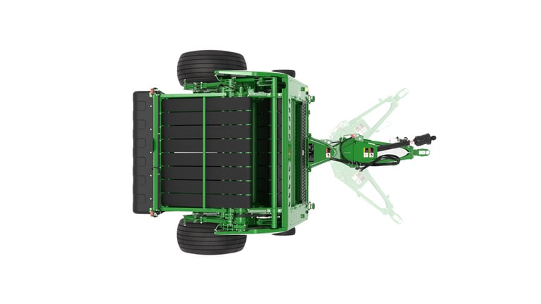 Top view of 561M Round Baler on a white background (9th thumbnail)
