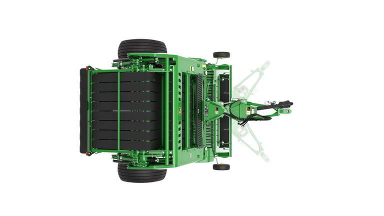 Top view of 561R Round Baler on a white background (9th thumbnail)