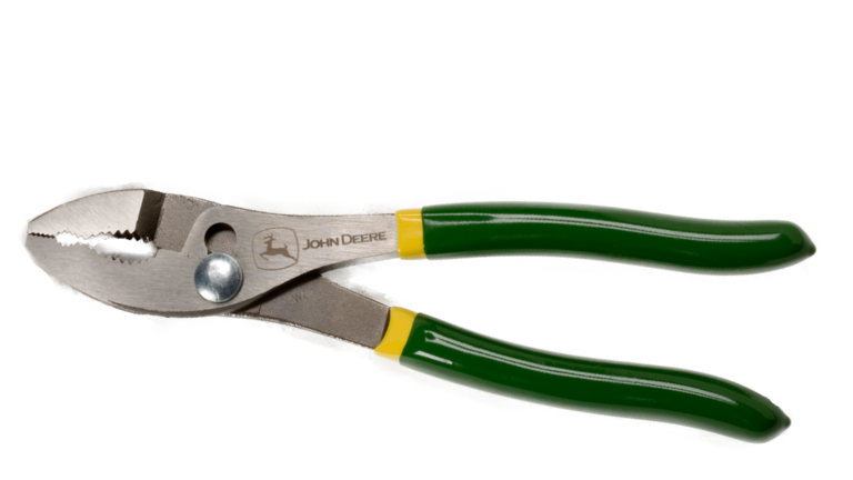 combination slip joint pliers with green handles