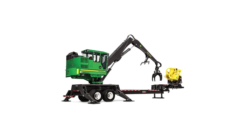 437E Knuckleboom Loader model on white background