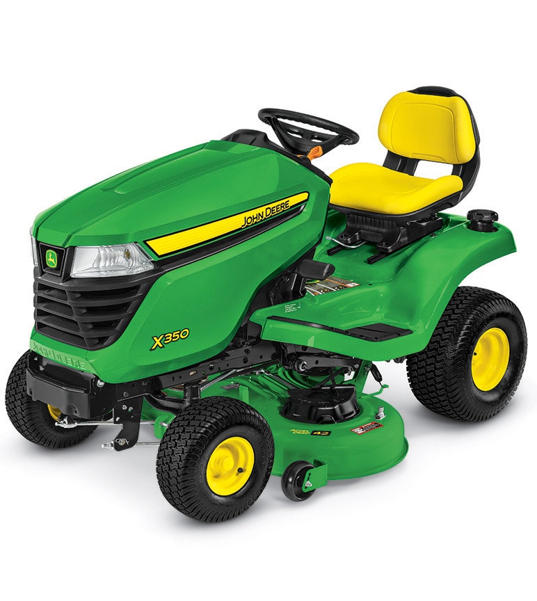 X350 lawn tractor front left view