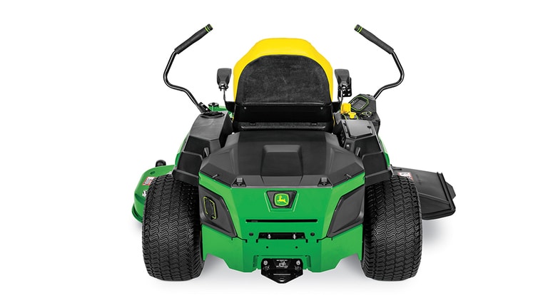 Rear view studio image of a Z380R ZTrak Zero-Turn Mower
