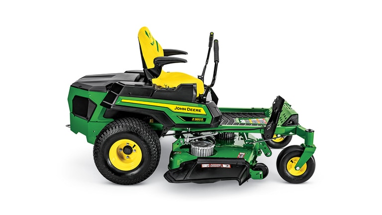 Right view studio image of a Z380R ZTrak Zero-Turn Mower