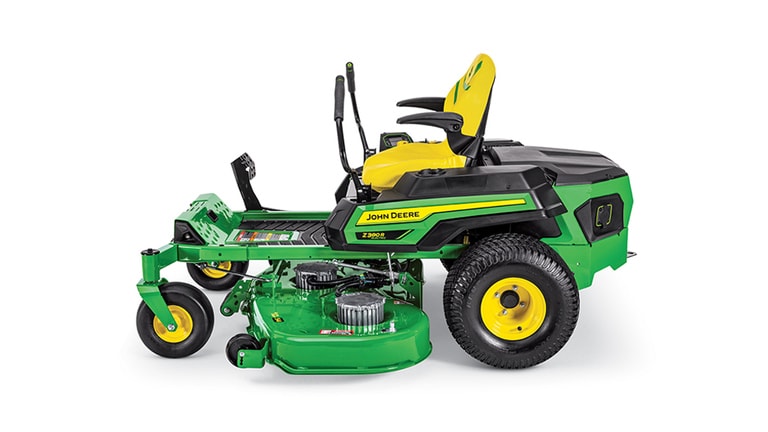 Left view studio image of a Z380R ZTrak Zero-Turn Mower