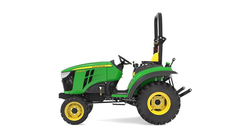 Left facing 2032R Compact Tractor on a white background (2nd thumbnail)