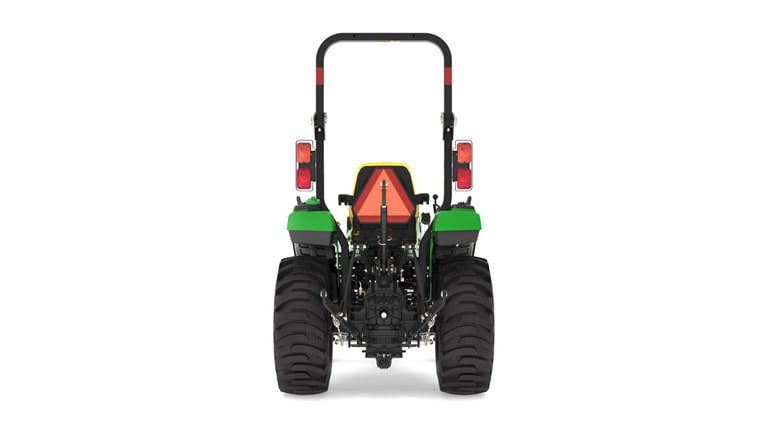 Rear view of a 2032R Compact Tractor on a white background (4th thumbnail)
