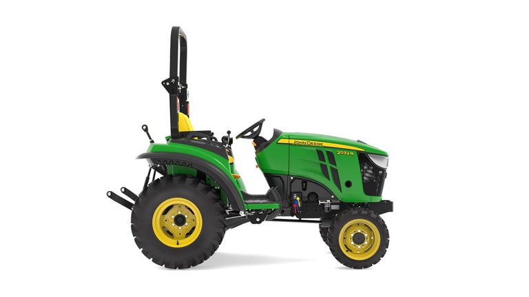 Right facing 2032R Compact Tractor on a white background (6th thumbnail)