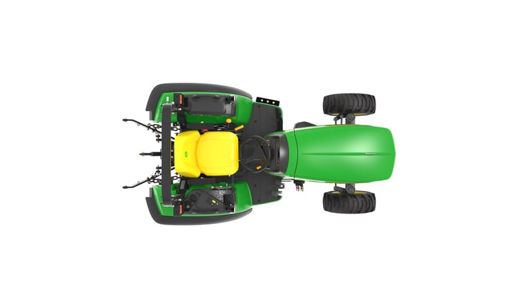 Top view of a 2032R Compact Tractor on a white background (9th thumbnail)
