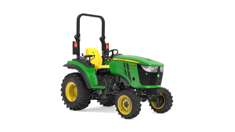 Front-right facing 2038R Compact Tractor on a white background (7th thumbnail)