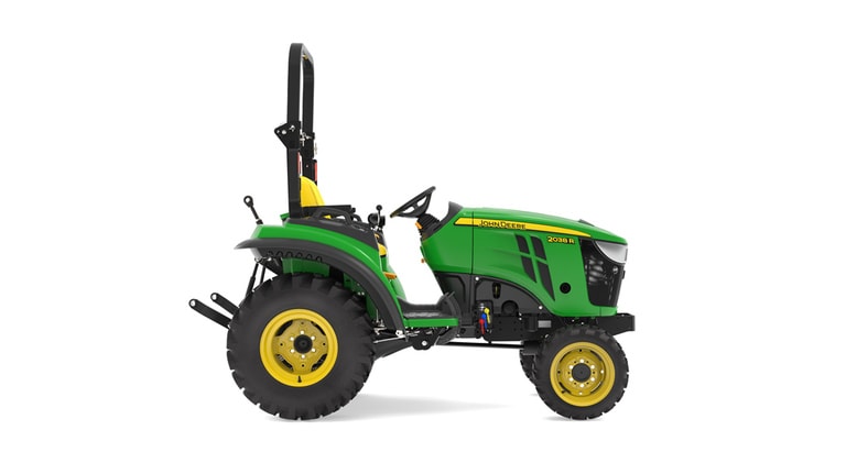 Right facing 2038R Compact Tractor on a white background (6th thumbnail)