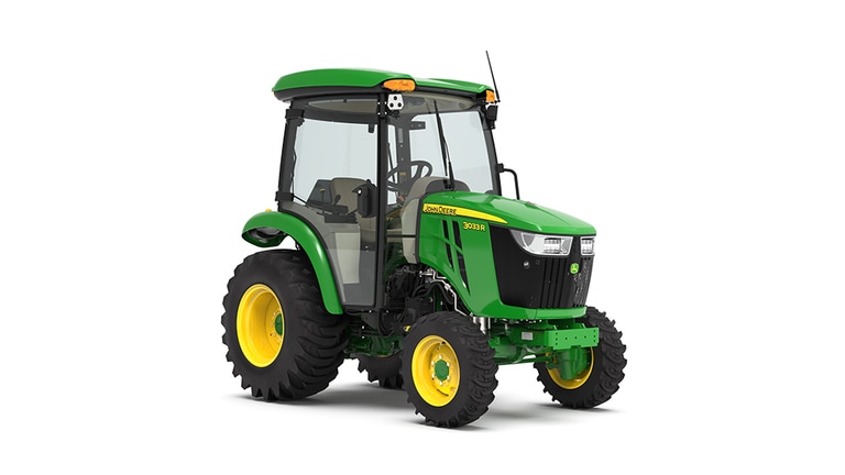 Front-right facing 3033R Compact Tractor on a white background (7th thumbnail)