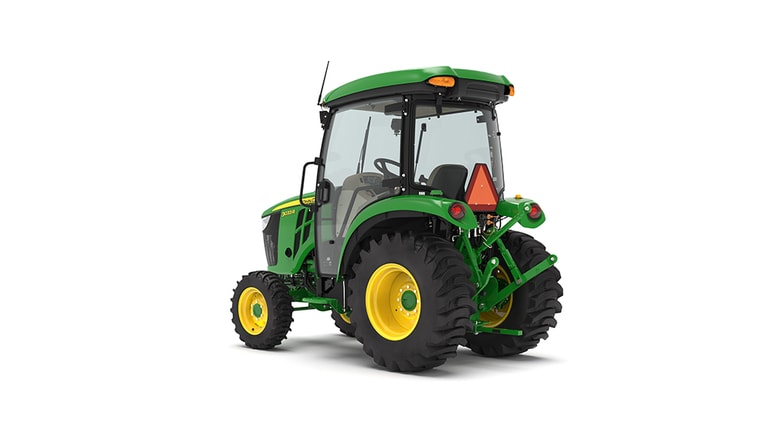 Rear left-facing 3033R Compact Tractor on a white background (3rd thumbnail)