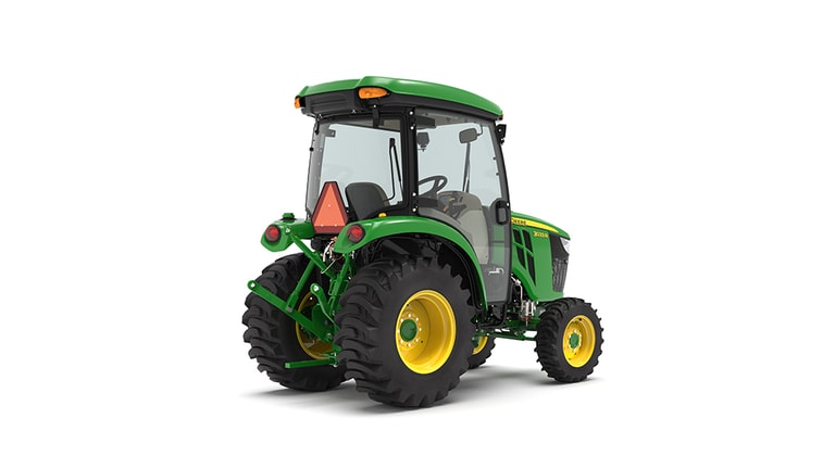 Rear-right facing 3033R Compact Tractor on a white background (5th thumbnail)