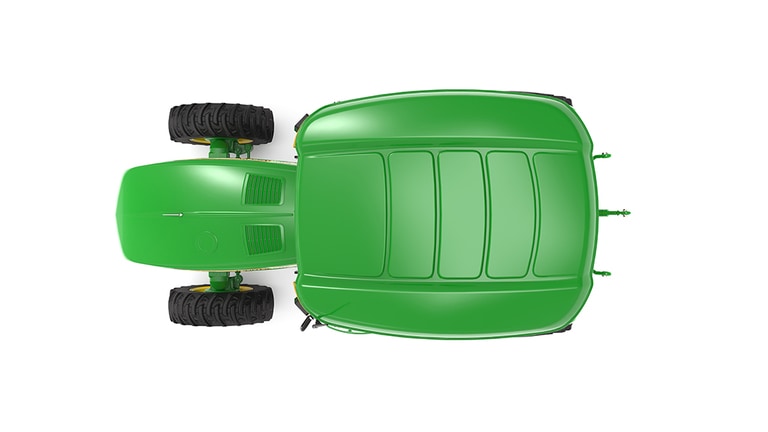 Top view of 3033R Compact Tractor on a white background (9th thumbnail)