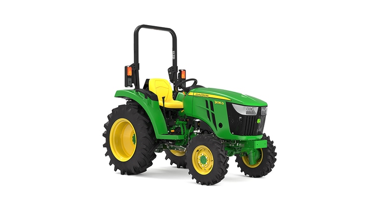 Front-right facing 3035D Compact Tractor on a white background (7th thumbnail)