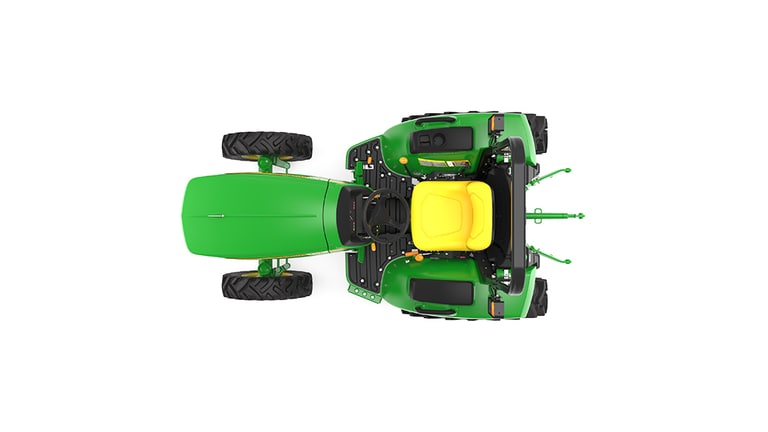 Top view of 3035D Compact Tractor on a white background (9th thumbnail)