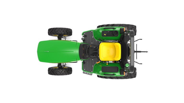 Top view of 3038E Compact Tractor on a white background (9th thumbnail)